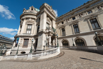 Fototapeta na wymiar Palais Garnier (Opera Garnier) in Paris, western side. September 2019