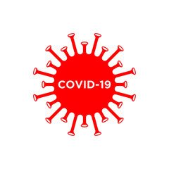 Corona virus 2019-nCoV. Corona virus icon.China pathogen respiratory infection (asian flu outbreak). influenza pandemic. virion of Corona-virus. Vector