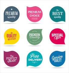 Obraz premium Modern colorful sales badges collection 