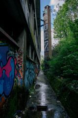 Urban explorer abandoned building in france