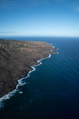 Fototapeta na wymiar Molokai Hawaiin Island Aerial View