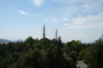 Obraz premium Bologna, Italy, view fron the sanctuary of S. Luca