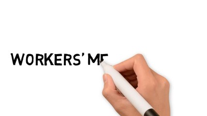 Workers Memorial Day National on april event. 2D art motion display hand written Simple powerful promote promo campaign put place your brand use image deliver message text. Board pen marker copy space