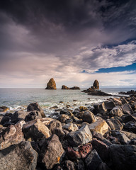 beautiful  sicilian coast in Aci Trezza