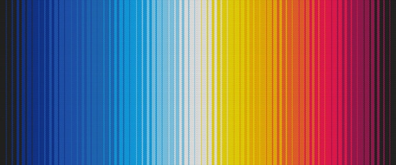 Blanket stripes seamless vector pattern. Background for Cinco de Mayo party decor or ethnic mexican fabric pattern with colorful stripes.