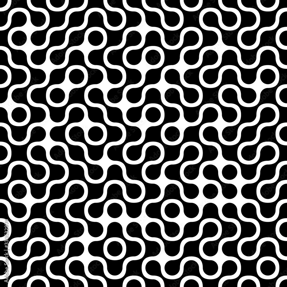 Poster abstract seamless background with dots and connections with it