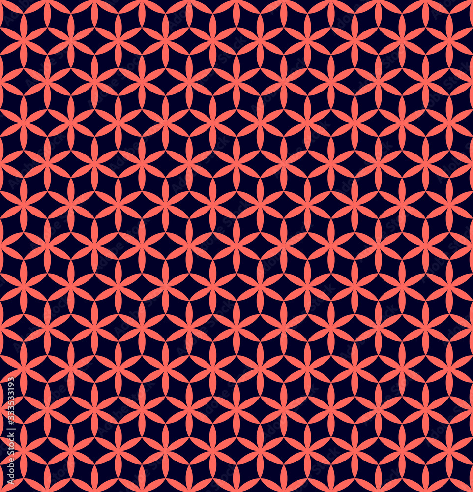 Poster abstract hexagonal seamless background