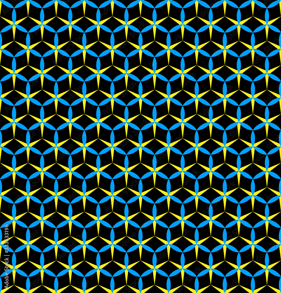 Aufkleber abstract hexagonal seamless background