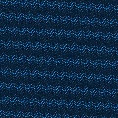 blue color abstract waves. dots halftone design