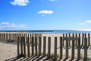 Obraz premium Carnon Plage, a seaside resort in the south of Montpellier 