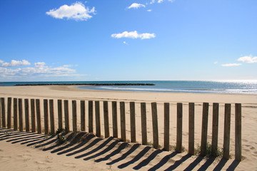 Carnon Plage, a seaside resort in the south of Montpellier 