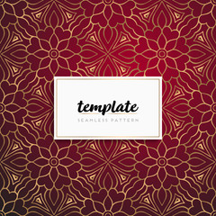 Background mandala seamless pattern vector