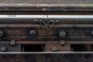 connection of railway flights with each other by fastenings