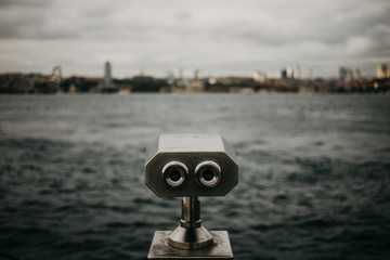 binoculars on the bridge