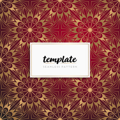 Background mandala seamless pattern vector