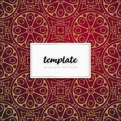 Background mandala seamless pattern vector