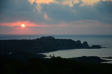 Fototapeta premium Greek sunsets A1