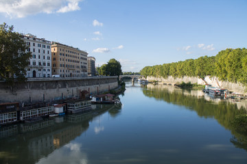 ROME, ITALY September 25, 2020 the streets of summer Rome through the eyes of a tourist
