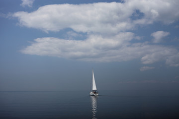 Fototapeta premium yacht in the sea