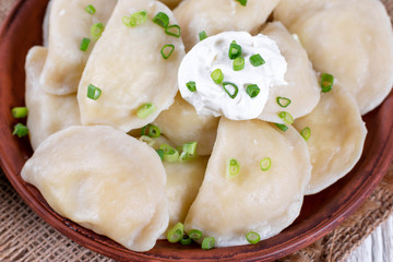 Dumplings, filled with mashed potato