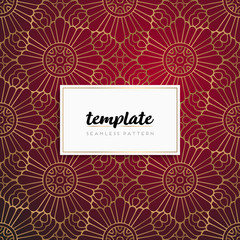 Background mandala seamless pattern vector