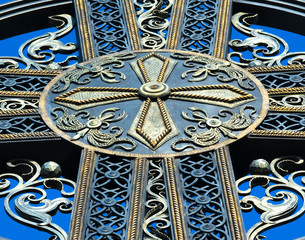 .big iron cross against the sky