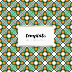 Background mandala seamless pattern vector