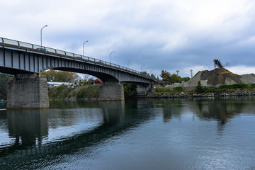 Bay Street Bridge with Sand and Gravel Operation