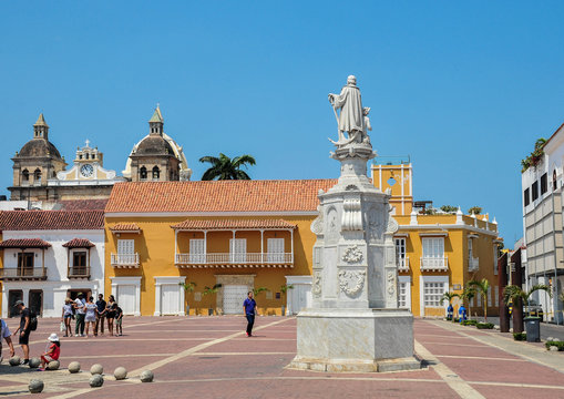 Plaza de la Aduana,Cartagena,Colombia
