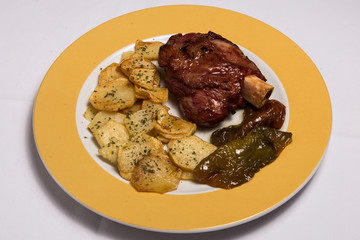 Fresh roasted pork knuckle