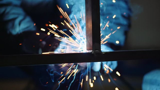Industry - Welder Welding Steel Construction