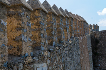 Ramparts and Castellations at Santuari de Sant Salvador, Arta, Mallorca/Majorca