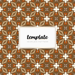 Background mandala seamless pattern vector