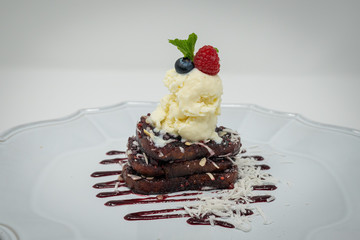 Platillo gourmet postre capirotada