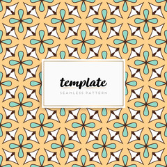 Background mandala seamless pattern vector