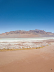 Pacana Caldera, San Pedro de Atacama, Andes Desert lake and salt flats