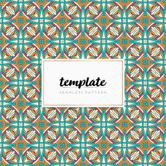 Background mandala seamless pattern vector