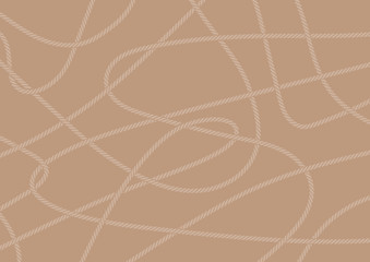 Vector ropes on a brown background © Jan