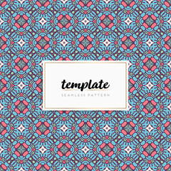 Background mandala seamless pattern vector