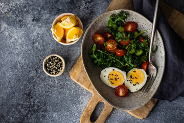 Keto eating concept