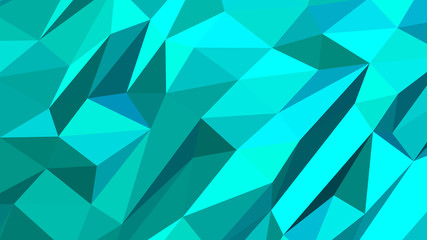 Abstract polygonal background. Modern Wallpaper. Aqua vector illustration