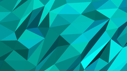 Abstract polygonal background. Modern Wallpaper. Dark Turquoise vector illustration
