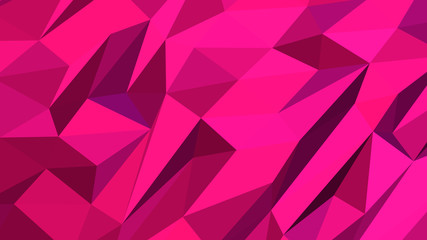 Abstract polygonal background. Modern Wallpaper. Deep Pink vector illustration