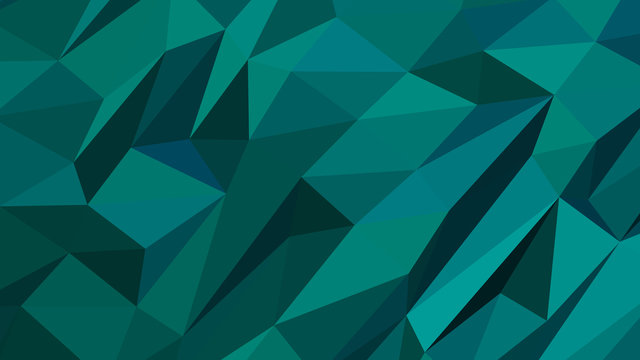 Abstract polygonal background. Modern Wallpaper. Teal vector illustration