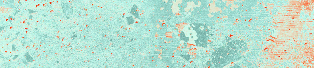 abstract red, orange, celadon and aquamarine colors background for design
