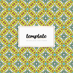 Background mandala seamless pattern vector