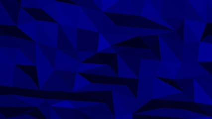 Obraz premium Abstract polygonal background. Modern Wallpaper. Navy Blue vector illustration