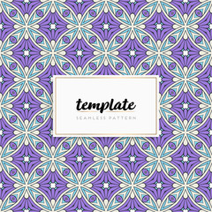 Background mandala seamless pattern vector