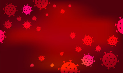 illustration graphic vector of corona virus in wuhan,corona virus infection. 2019-nvoc virus.corona virus microbe.