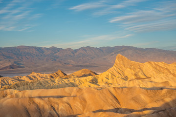 Fototapeta na wymiar Zabriskie Point at Sunrise. Death Valley National Park. California USA